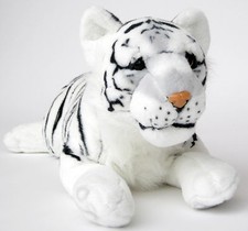 PLÜSCHTIER PLÜSCH TIGER BABY - weiss - liegend 90 cm NEU Plüschtiger Stofftiger
