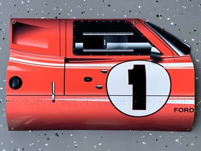WOW! 1967 Ford Gt40 Lemans Side View Race Car Style Sign Dan Gurney Aj Foyt