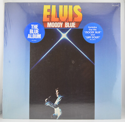 **FACTORY SEALED 1977** Elvis Presley MOODY BLUE Transparent Blue Vinyl