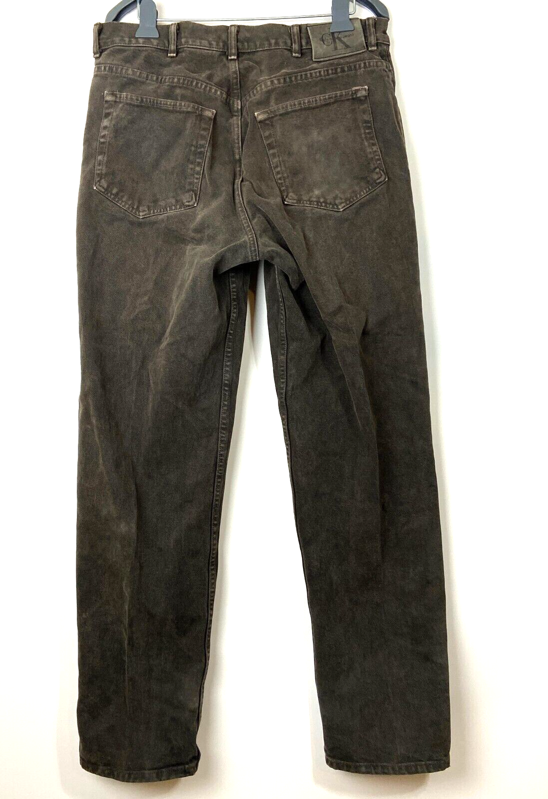 VTG Calvin Klein Men's 90s Black Denim Straight Jeans Sz 35x33.5 | eBay