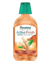Himalaya Fresh Miswak Mouthwash 215ml Strong Gums,Fresh Breath 12hr Germ Protect