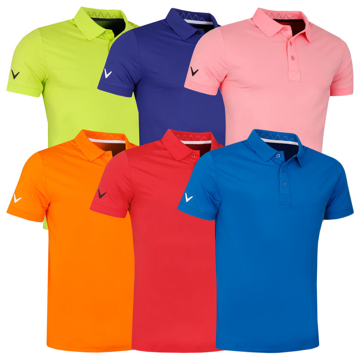 Callaway Golf Mens Solid Ribbed Wicking Stretch Golf Polo Callaway Golf Mens Solid Ribbed Wicking Stretch Golf Polo
