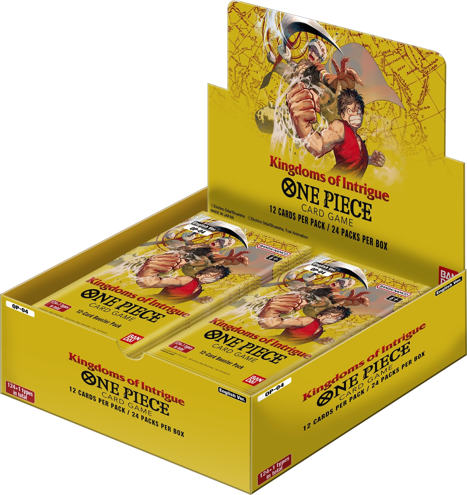 Bandai   One Piece Card Game: Kingdoms Of Intrigue - Booster Display (OP-04)   T