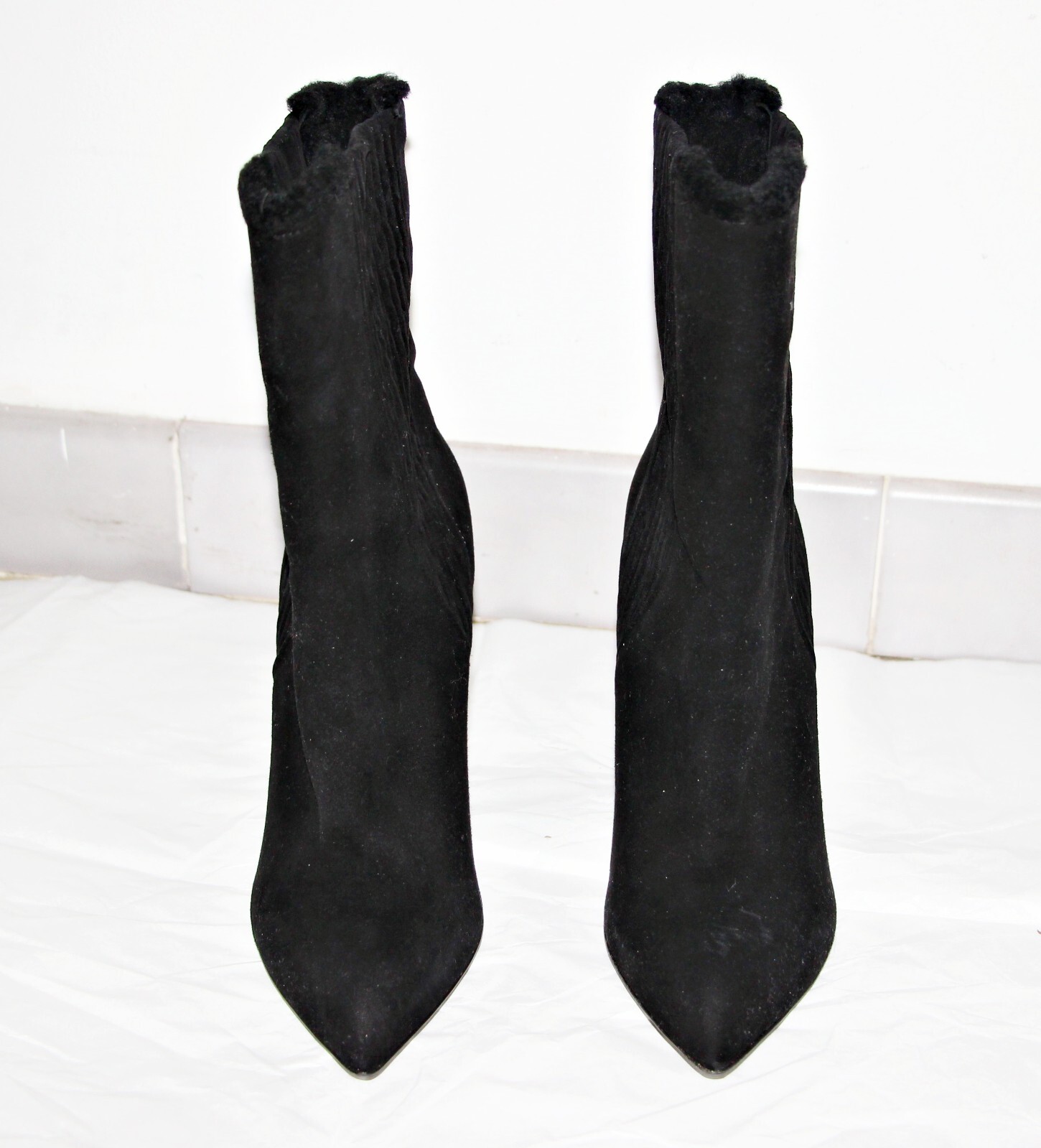 Stivali in pelle scamosciata YVES SAINT LAURENT Charlotte 105 Half Shearlind US 8 IT 38 $1640