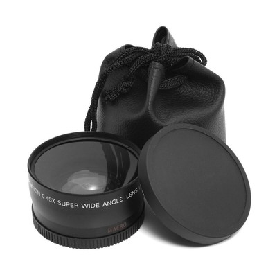 58mm 0.45X Wide Angle / Macro Camera Lens for Camera or Camcorder with bag