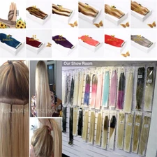 new Tape In Real Remy Human Hair Extensions Long Skin Weft Seamless 15-140gr