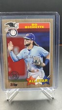 2022 Topps Bo Bichette 1987 All Star Gold Parallel 58/75 Toronto Blue Jays