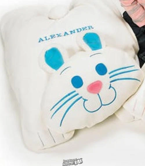 Almohada de piso Figis Gallery Cuddle peluche conejito cama azul tiro de Pascua Foto 3 de 3