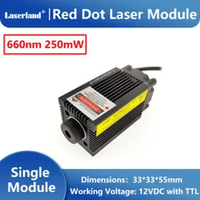 200mW-250mW 650nm 660nm Red Laser Diode Module 12VDC Stage Lighting