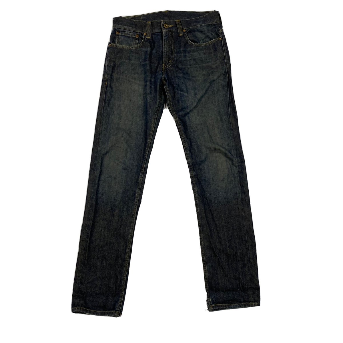 Levi's 511 Clean Dark Slim Fit Jeans Men's 32x 32 Cotton Stretch Blend Mid  Rise