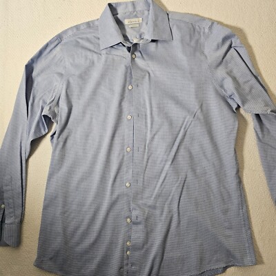 perry ellis portfolio slim fit dress shirt Perry Ellis Outlet Men's Performance Tech Solid Shirt in Black, Size 16.0, Polyester/Spandex, Slim Long Sleeves main image 0