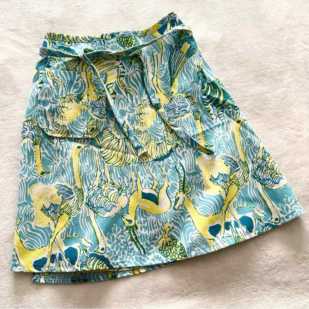 VTG Lilly Pulitzer The Minnie Skirt 1970s Rare Print SHANNON