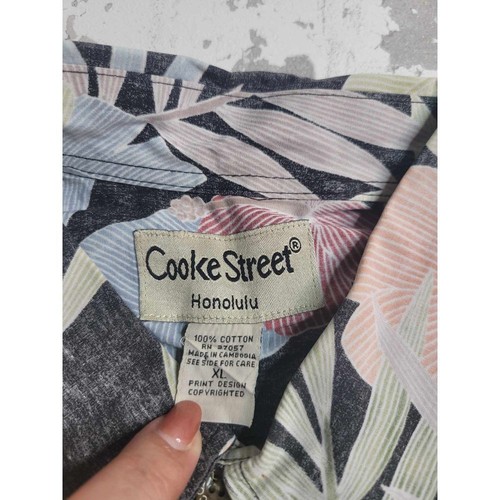 3490 Cooke Street Honolulu Tropical SS Button Down Hawaiian Shirt Men's XL - Picture 6 of 6