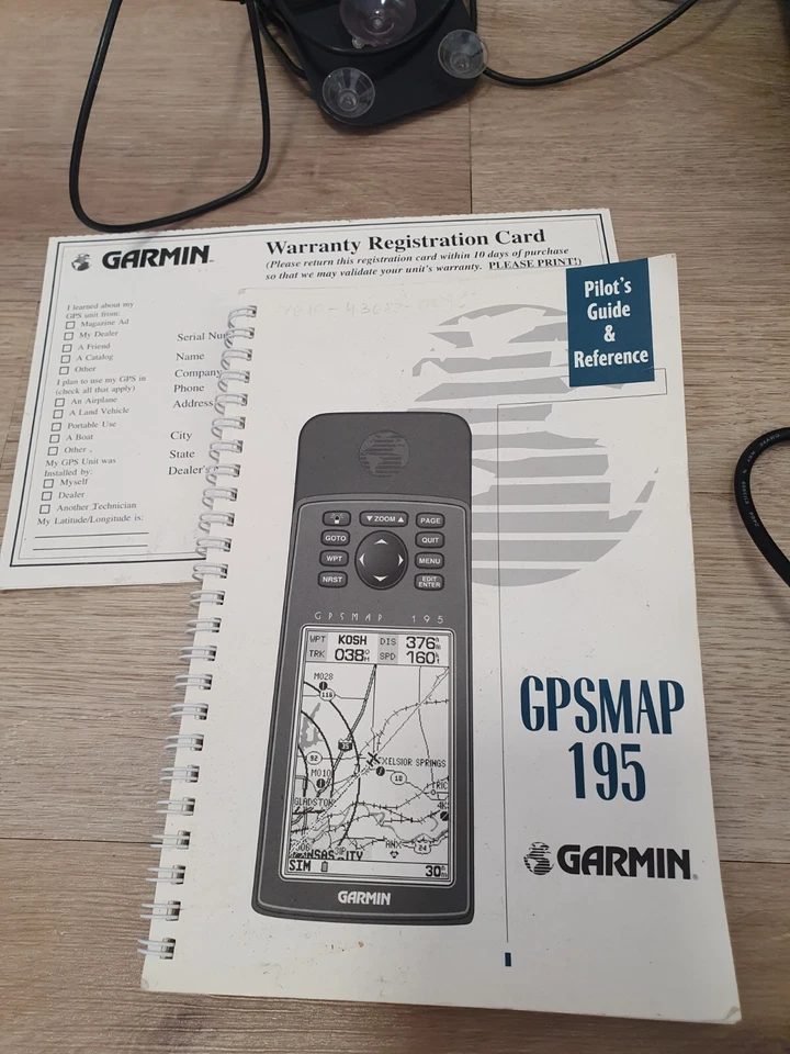 Garmin GPSMap195 GPS Gerät Aviation Flugzeug Vollständig Navigation Luftfahrt - Bild 3 von 4