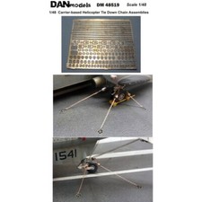 Montajes de cadena de amarre de helicóptero basados en portaaviones Dan Models 48519 escala 1:48