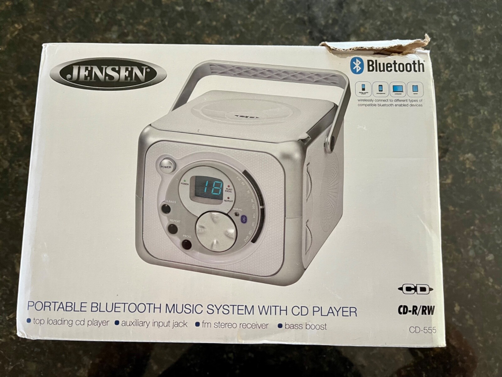 Jensen Portable Bluetooth Music System 