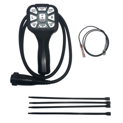 Aftermarket Controller Fisher EZ-V Plow Handheld Control Round Black Plug 9800