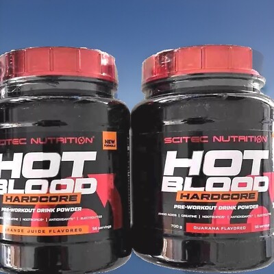 (42,07 /kg)Scitec Nutrition Hot Blood Hardcore 2x700g Train-Booster