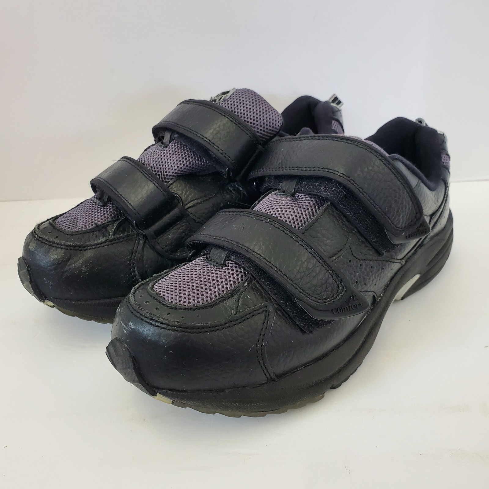 SAOLA Scarpe da ginnastica terapeutiche Dr Comfort x Depth in pelle nera taglia 10 azioni #7710