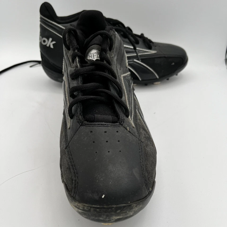 Reebok NFL Thorpe MID MR7 Men Football cleat #20-131928 Size 7.5 Black "vintage - Image 3 of 4