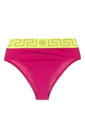 Versace Pink Greca Jacquard Briefs Panties Size 2/S