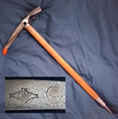 Vintage CAMP Italy Wood Shaft Ice Axe 70cm Mountaineering Climbing Tool
