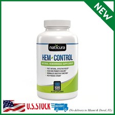 180 Vegan Capsules Hem-Control - Fast Effective Hemorrhoid Treatment Supplement