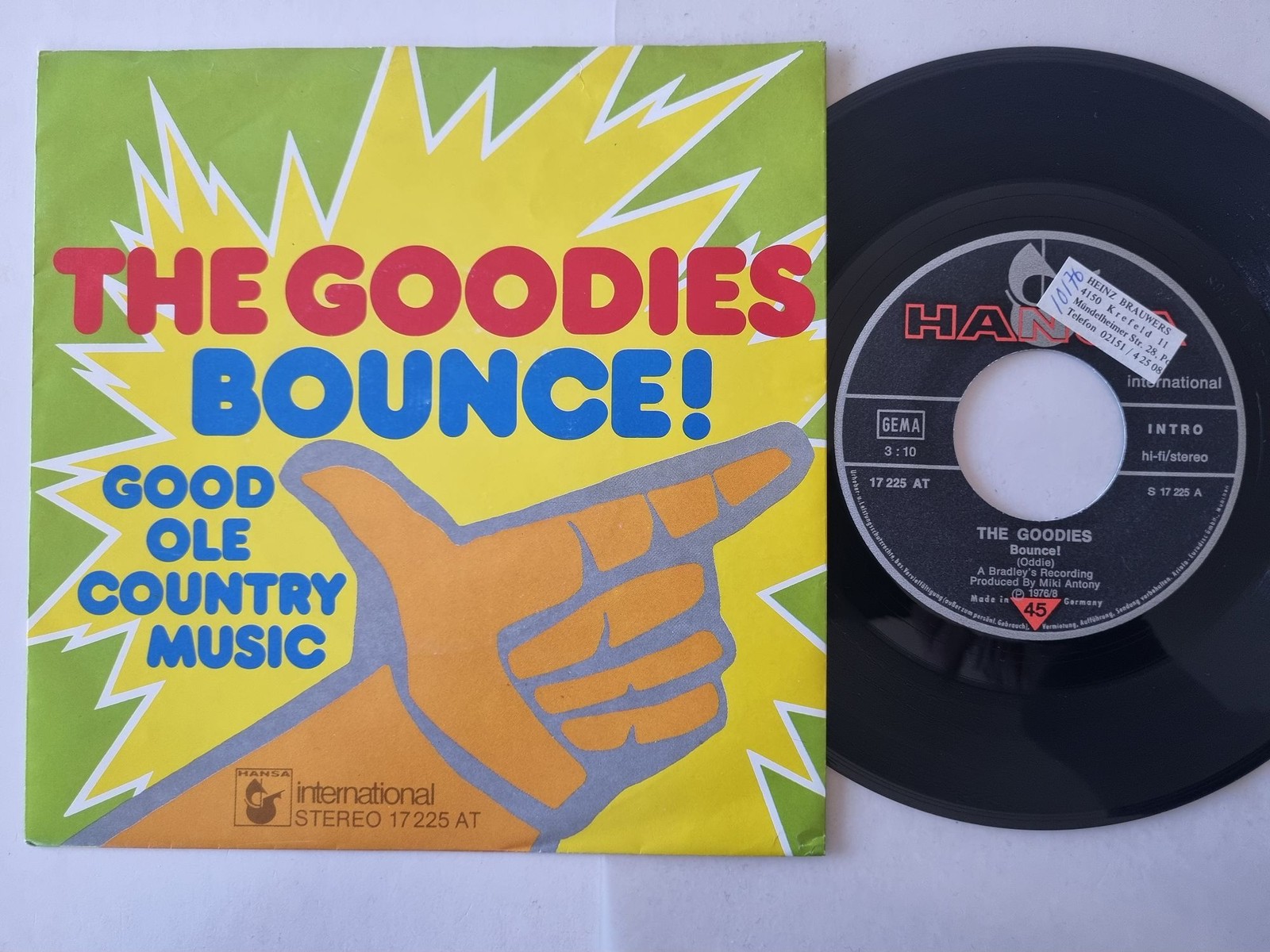The Goodies - Bounce! 7'' Vinyl Germany