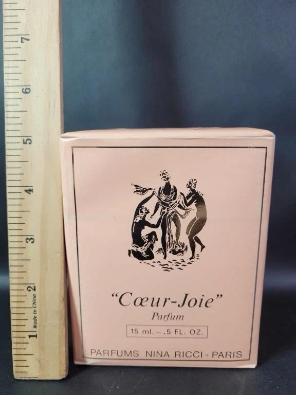 Perfume puro vintage Coeur Joie Nina Ricci Paris Lalique 1/2 oz 15 ml caja sellada Foto 4 de 4