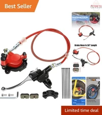 Mini Bike Hydraulic Disc Brake Caliper Kit 50 Inch Hose for Baja Doodle Bug