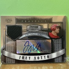 2007 Topps Prospect Bowman, Sterling Joey Votto Bsp-jv HOF  Reds Auto Game Worn