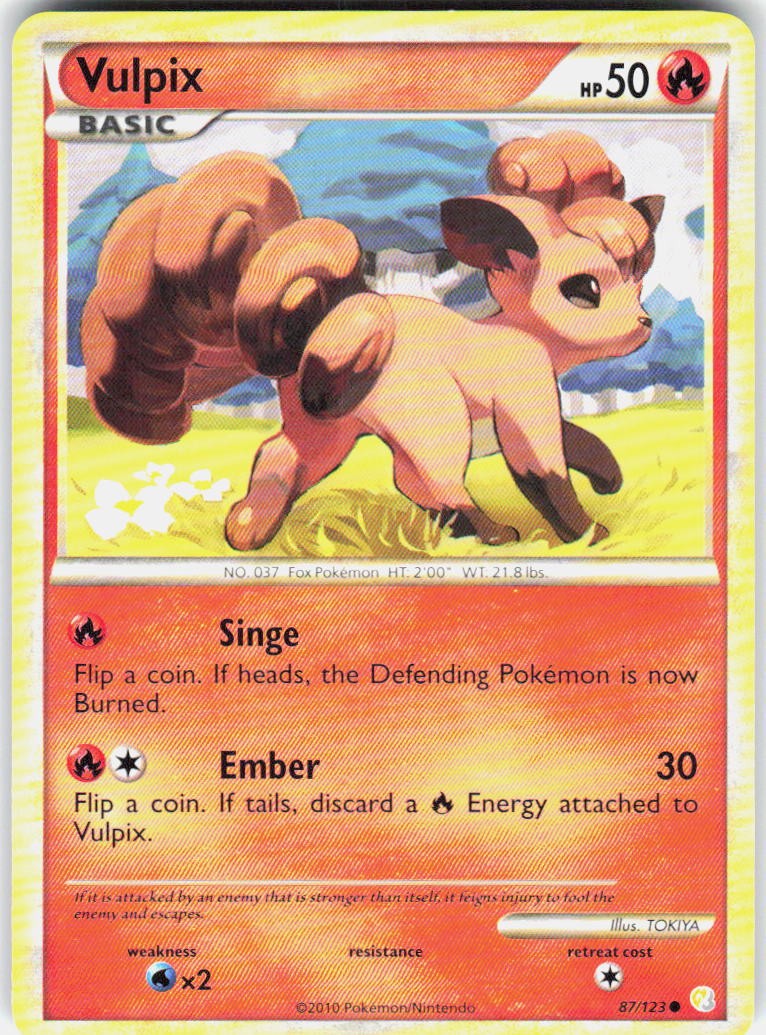 Vulpix HeartGold SoulSilver 87/123