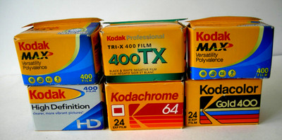 LOT OF 6 SEALED Kodak 35mm Film 1 Kodachrome 1 High Definition 1 Kodacolor DX TX