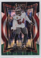 2024 Panini Select Concourse Black & Green Shock Prizm Lavonte David #79 1lm5
