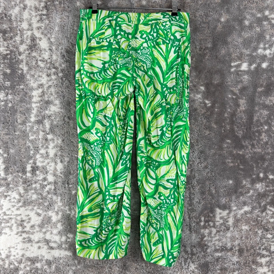 Pantalones Cortos Lilly Pulitzer Talla 4 Tropical Estampado Floral Pierna Ancha Artísticos Foto 3 de 4
