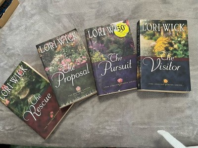 Lori Wick The English Garden Series Lot Of 4 The Proposal Rescue Visitor Pursuit