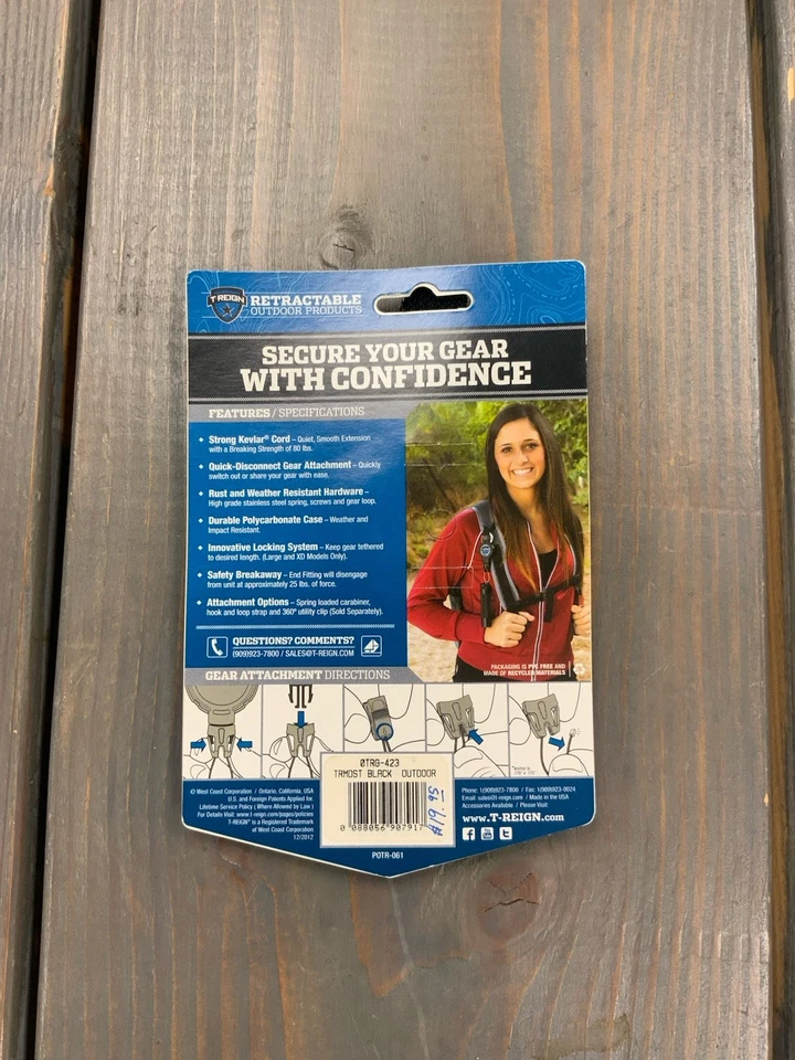 Retractable Outdoor Products Heavy-Duty Retractable Gear Tether for Camping - Image 3 of 4