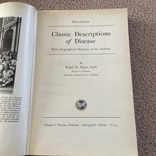 Classic Descriptions of Disease: With Biographical Sketches of the Authors 1945