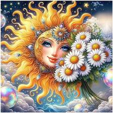 Diamond Painting Kits for Adults Sunflower, 5D Full Drill Diamond Art Kit, Fu...