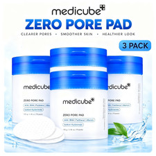 3 PACK medicube Toner Pads Zero Pore Pad 2.0 for Exfoliation and Pore Care