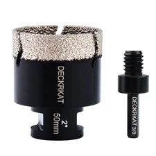 Diamond Hole Saw, 2" Hole Saw for Tiles Granite Marble Ceramic Glass Porcelai...