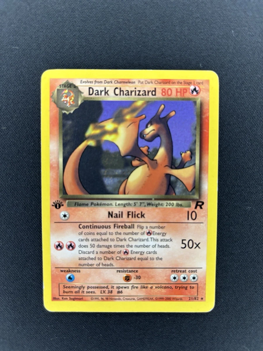 Darkness Charizard Pokémon TCG Rare Individual Collectible Card