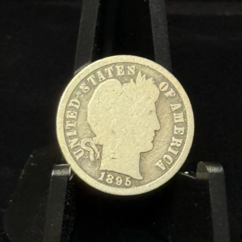 1895-S US Barber Dime 10C Silver Coin