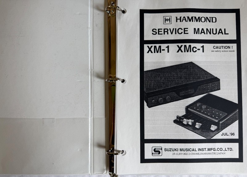 vintage Hammond XM-1,  XMc-1, Organ sound module service manual