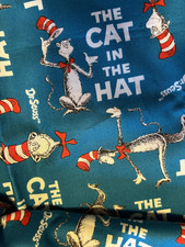 Dr. Seuss Cat in the Hat 100 Cotton Fabric 10796 Robert Kaufman 44" x 23"