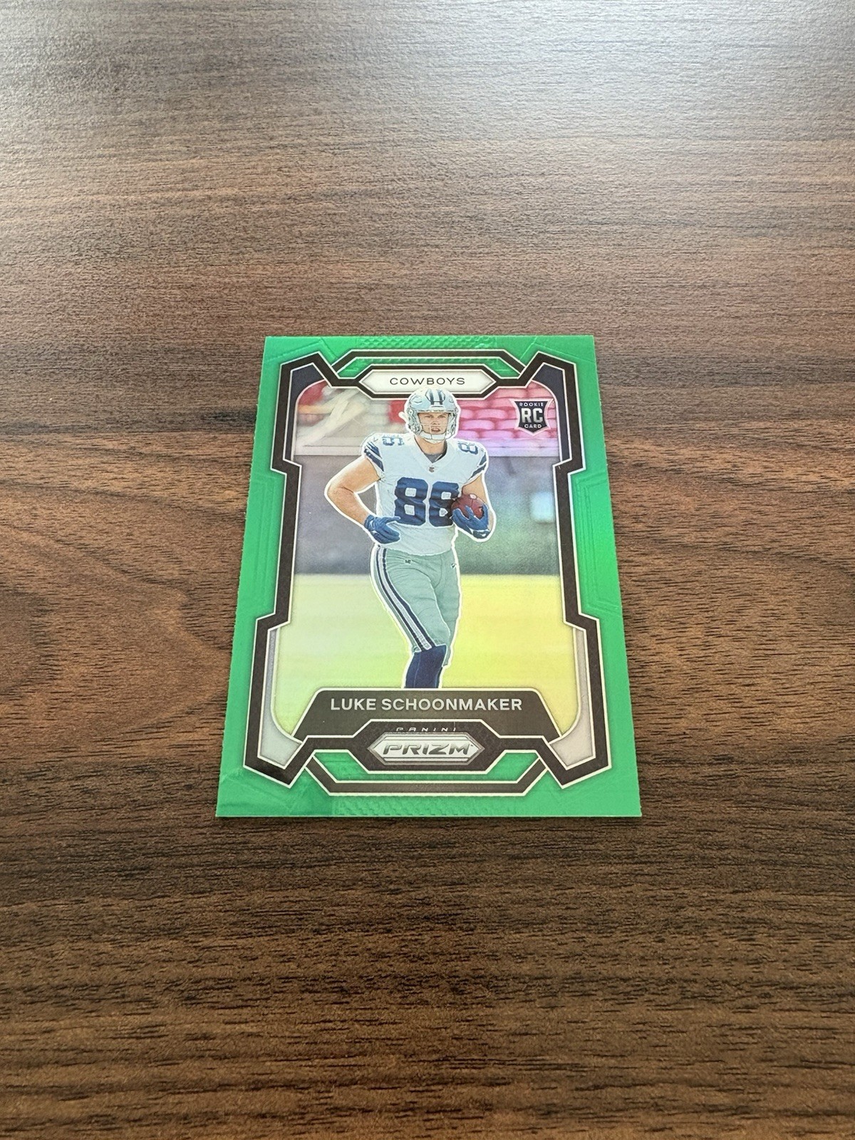 Luke Schoonmaker 2023 Panini Prizm #325 Dallas Cowboys Rookie RC Green NM