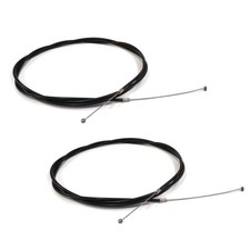 (Pack of 2) Throttle Control Cable, 100", Barrel & Ball Ends for Go Cart & ATV