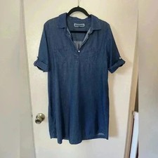 Adorable Karen Scott Mini Jean Dress 100% Cotton