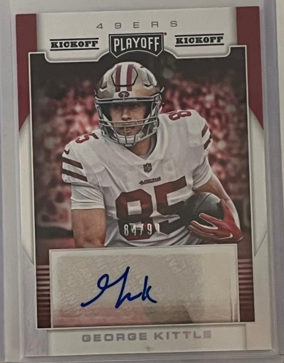 George Kittle Panini Playoff Rookie Signature #RSGK Base