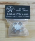 Aluminum Speed Loader;  Fits S&W 460, Super Rdhwk;  Hlds 5 Rnds 460 S&W;  5X-460